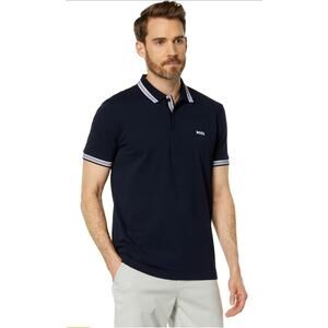 BOSS Paddy Cotton Polo Whale Dark Blue Medium